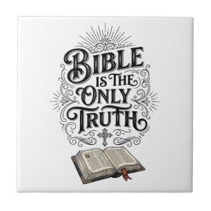 Carreau La Bible est le seul T-Shirt chrétien de vérité
