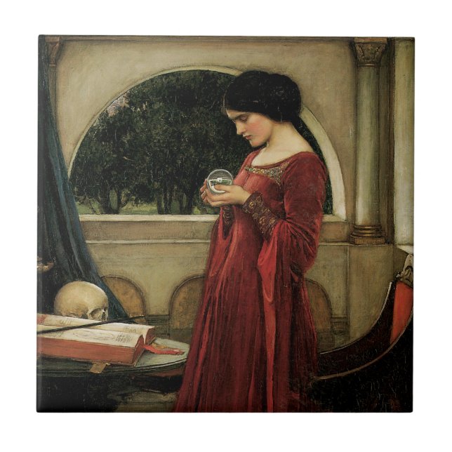 Carreau La Boule de cristal de John William Waterhouse (Devant)