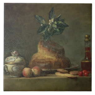 Carreau La brioche ou le dessert, 1763 (huile sur la