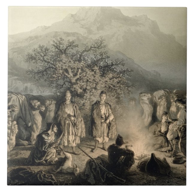 Carreau La caravane des négociants arméniens, (Devant)