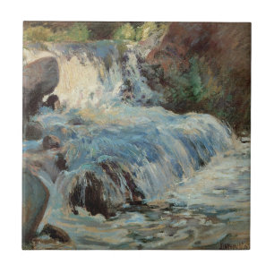 Carreau La Cascade de Twachtman, Impressionnisme vintage