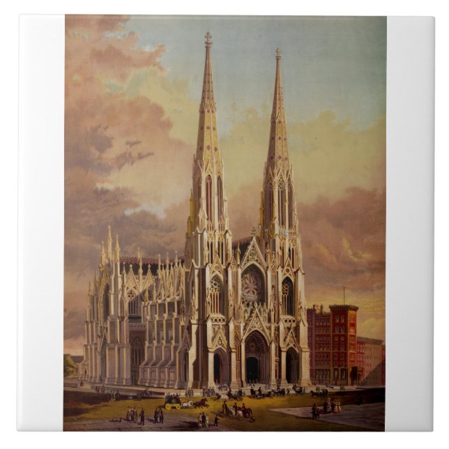 Carreau La cathédrale Saint-Patrick dans le Midtown Manhat (Devant)