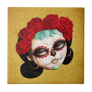 Carreau La Catrina - Dia de Los Muertos Girl