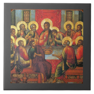 Carreau La Cène du Seigneur