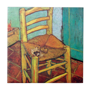 Carreau La chaise de Vincent avec pipe