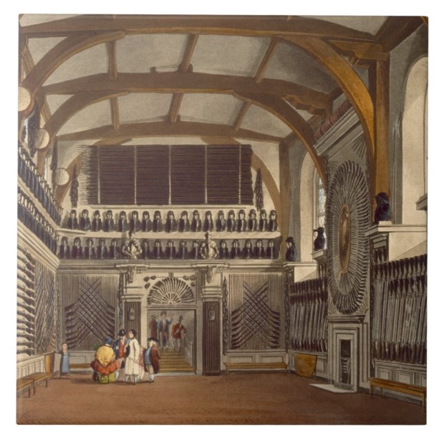 Carreau La chambre de vieille garde, la tour ronde, (Devant)