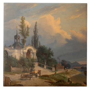 Carreau La chapelle Johannes Nepomuk sur le Schanzel