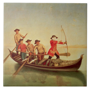 Carreau La chasse à canard