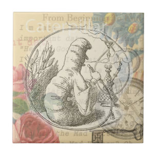 Carreau La chenille du Pays des Merveilles d'Alice : Tenni