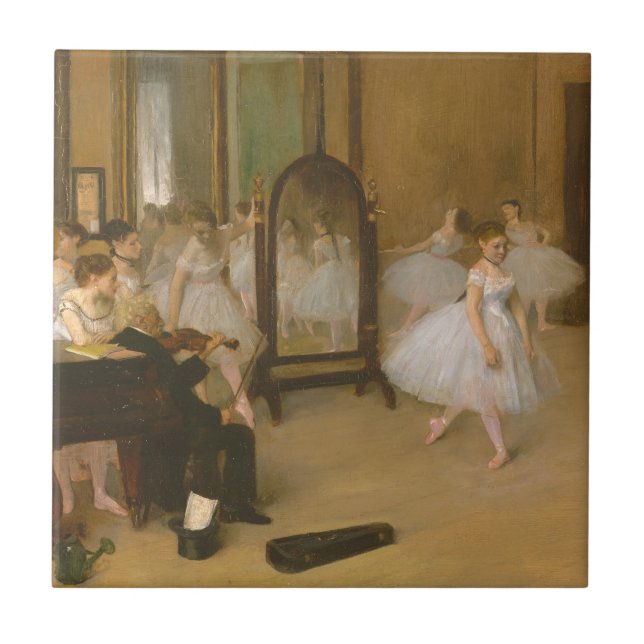 Carreau La classe de danse (1870) Edgar Degas (Devant)