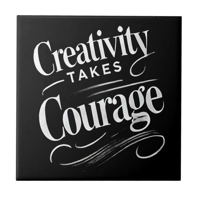 Carreau La créativité prend du courage inspiré par l'art (Devant)