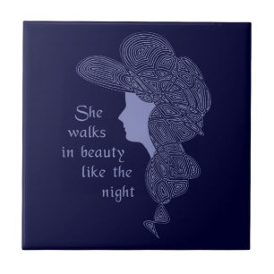 Carreau La Dame de Lord Byron