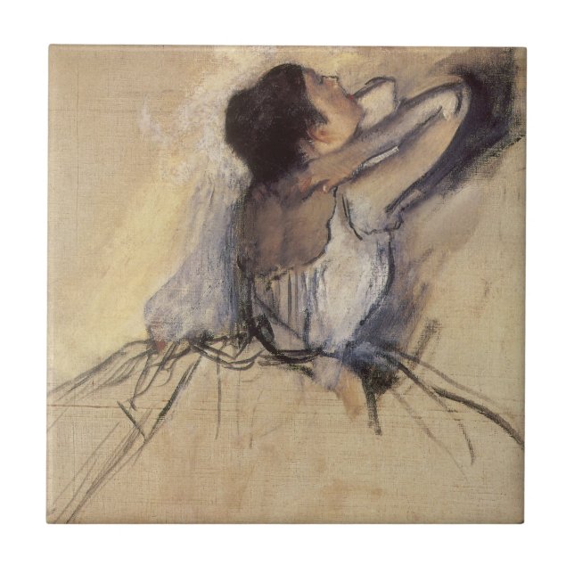 Carreau La danseuse d'Edgar Degas, Ballerina Art Vintage (Devant)