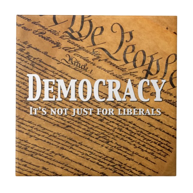 Carreau La Démocratie N'Est Pas Seulement Pour Les Libérau (Devant)