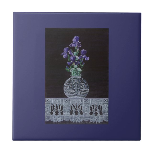 Carreau La dentelle de la reine Iris (Devant)