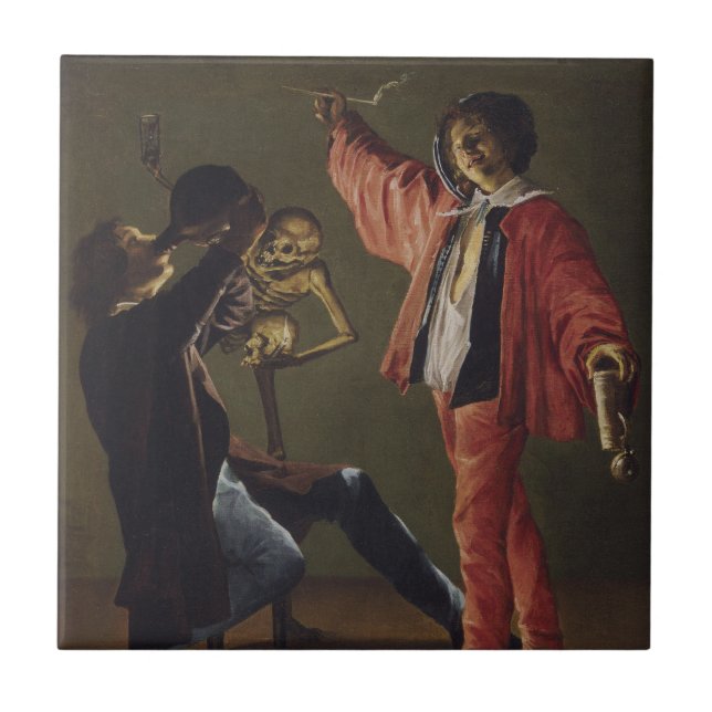 Carreau La Dernière goutte de bière avant la fin de la fêt (Devant)