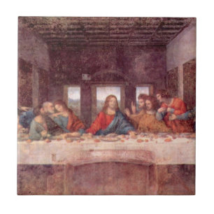 Carreau La Dernière soupe de Léonard de Vinci