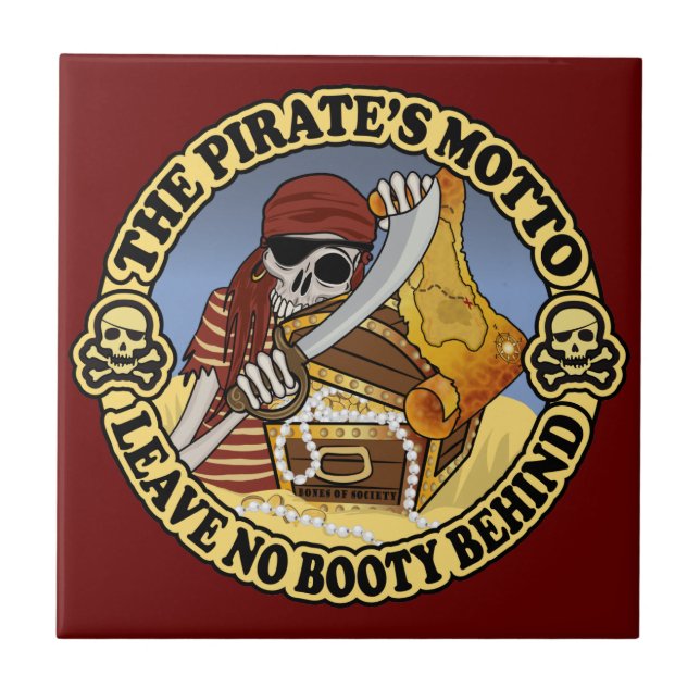 Carreau La devise du pirate (Devant)