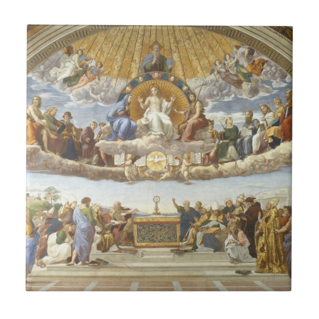 Carreau La Dispute du Saint Sacrement, Raphaël (Devant)