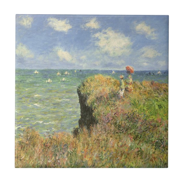 Carreau La falaise à Pourville de Claude Monet (Devant)