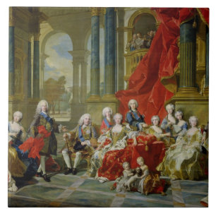 Carreau La famille de Philip V, 1743 (huile sur la toile)