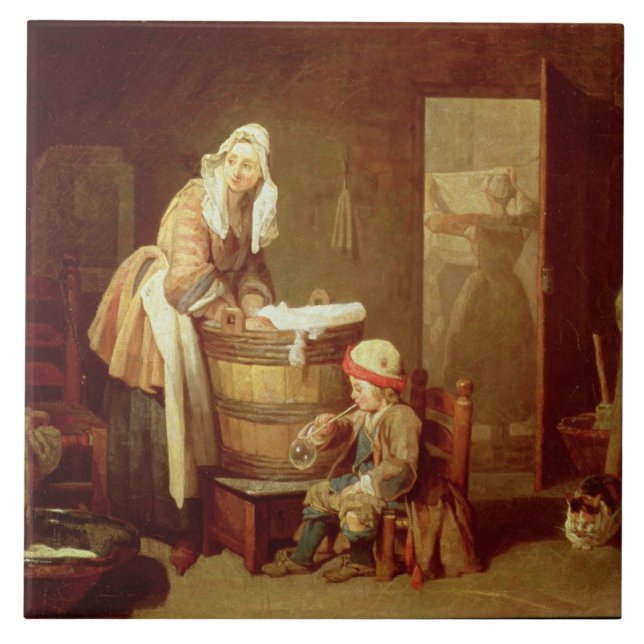 Carreau La femme de blanchisserie (Devant)