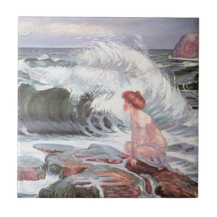 Carreau La femme et la vague (par Frantisek Kupka)