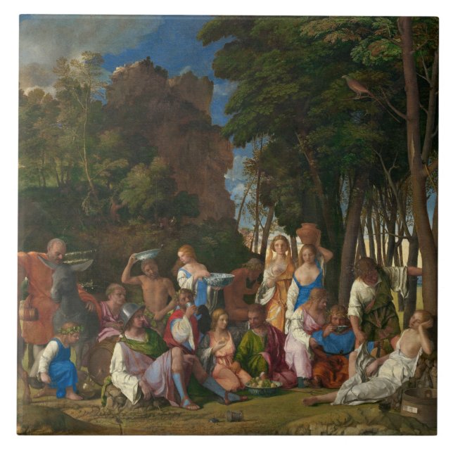 Carreau La fête des dieux (par Giovanni Bellini) (Devant)