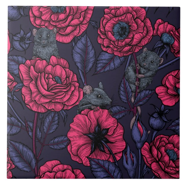 Carreau La fête des souris (Devant)