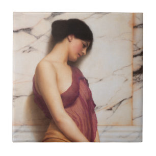 Carreau La fille au tambourin de John William Godward