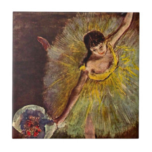 Carreau La fin d'une arabesque par Edgar Degas, Ballet vin
