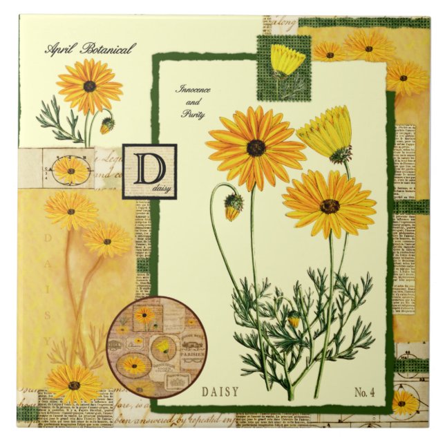 Carreau La fleur d'avril (Devant)