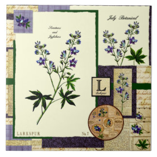 Carreau La fleur de juillet