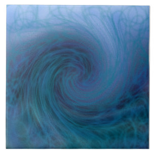 Carreau La grande tuile bleue de vague