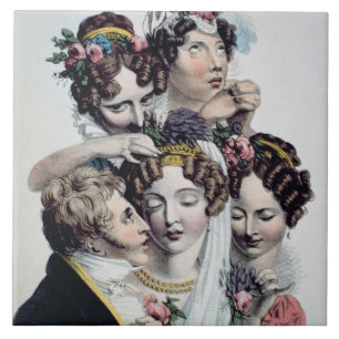 Carreau La jeune mariée, c.1820 (litho)