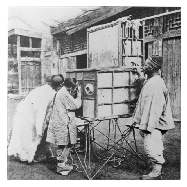 Carreau La lanterne magique, c.1870 (photo de b/w) (Devant)