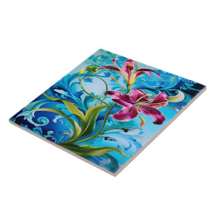 Carreau La Lys Vibrante S'Éclate Contre Les Flèches Bleues