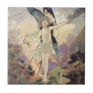 Carreau « La Magie de la Toile d'Araignée » Art de Fée par