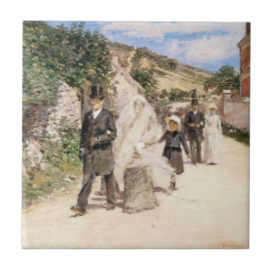 Carreau La Marche nuptiale par Robinson, Jeunes mariés vin