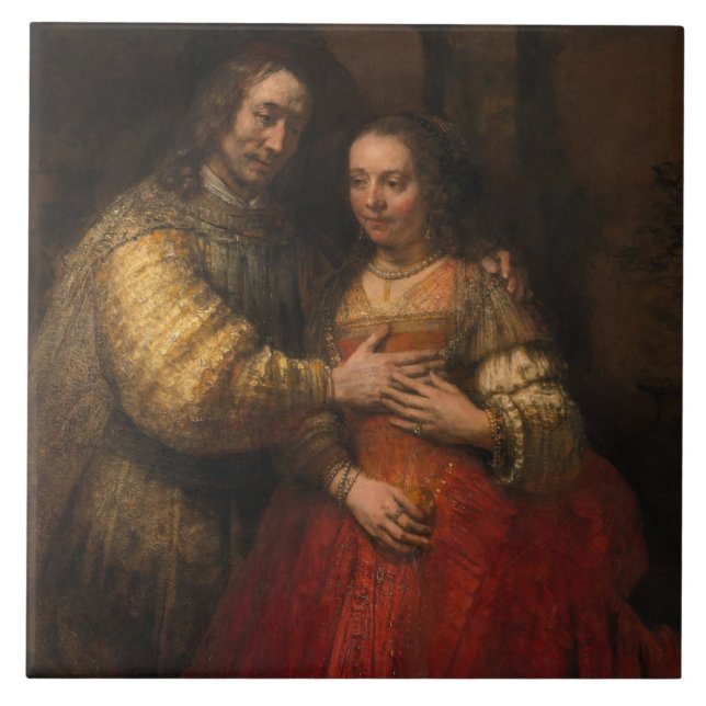 Carreau La mariée juive (par Rembrandt) (Devant)