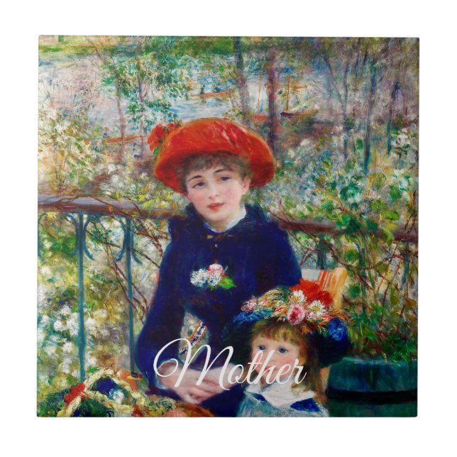 Carreau La mère et l'enfant de Renoir   (Devant)