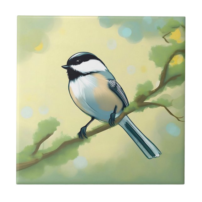 Carreau La nature des oiseaux de pousse (Devant)