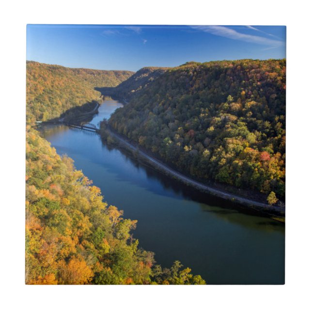 Carreau La New River Gorge à Hawks Nest State Park (Devant)