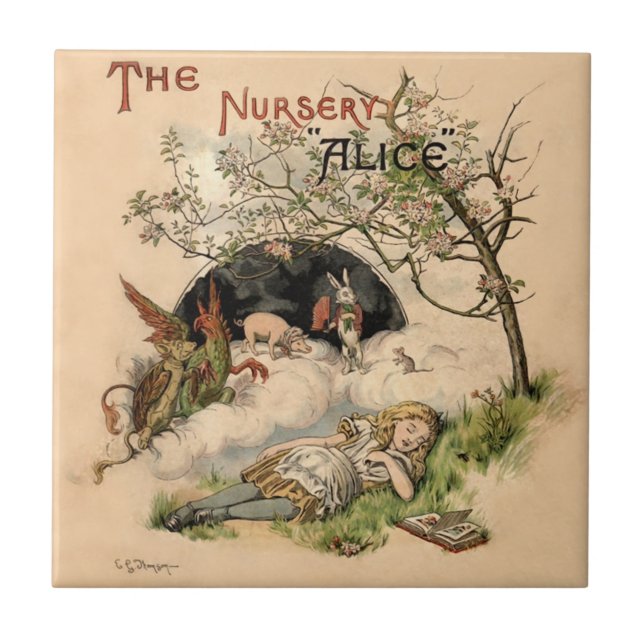 Carreau La Nursery Alice 1890 Couverture Vintage Wonderlan (Devant)