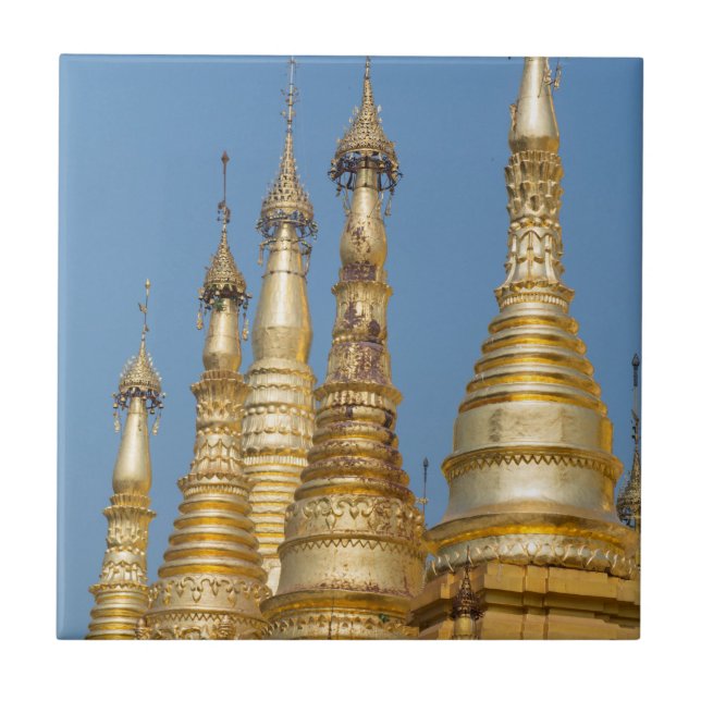 Carreau La pagode de Shwedagon s'écroule (Devant)