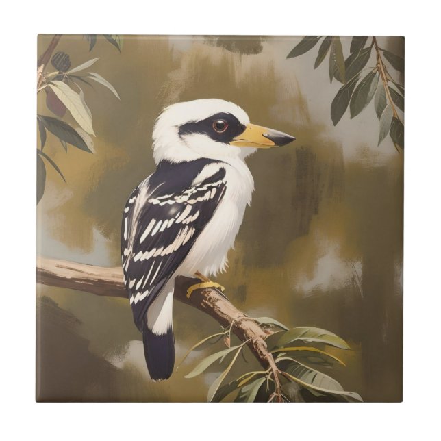 Carreau La peinture australienne Kookaburra, (Devant)