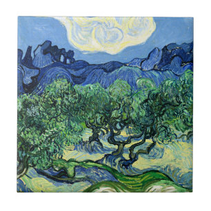 Carreau La peinture de Van Gogh, Oliviers avec Alpilles