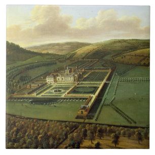 Carreau La perspective du sud-est du Hampton Court,