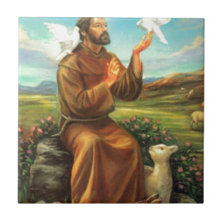 Carreau La pièce en t polychrome de St Francis, cravate,