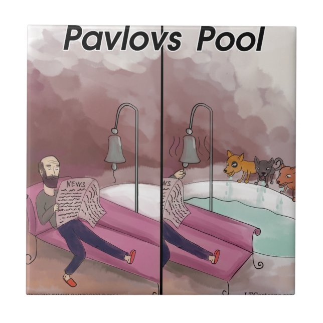 Carreau La piscine drôle de Pavlov (Devant)